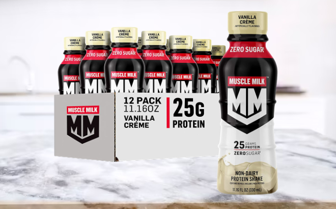Muscle Milk Genuine Protein Shake 12 Pack Vanilla