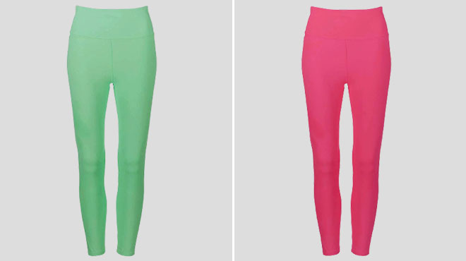 Nanette Lepore Womens Side Pocket Legging in Mint and Raspberry Nanette Lepore Womens Side Pocket Legging in Mint and Raspberry