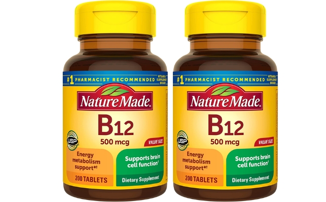 Nature Made Vitamin B12 Bottle 200 Count 1