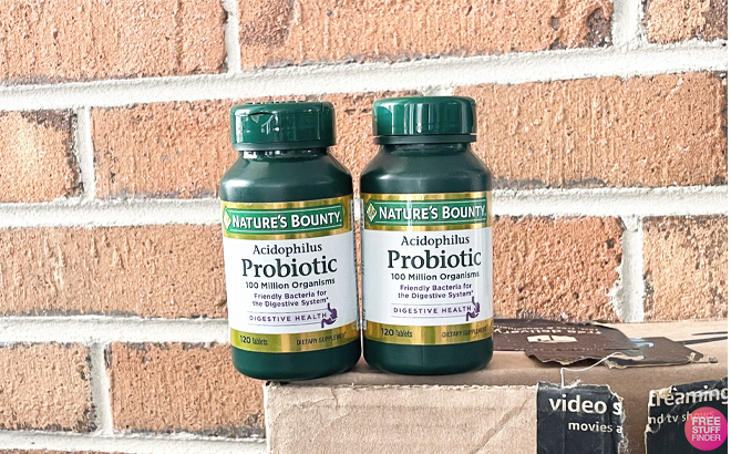 Natures Bounty Probiotics on a Box