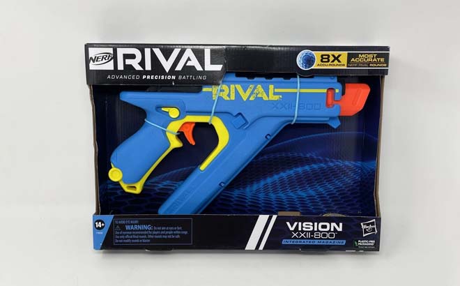 Nerf Rival Blaster on Grey Background