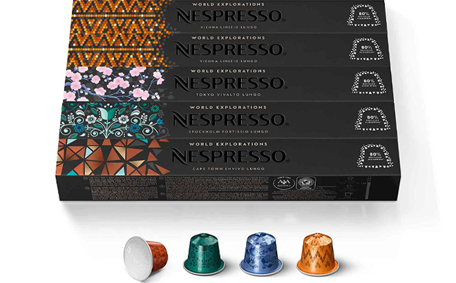 Nespresso Capsules OriginalLine Morning Lungo Blends Variety Pack