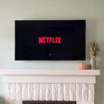 Netflix Logo on a TV on a Wall