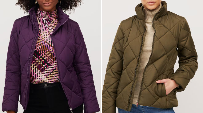 New York Company Diamond – Quilted Puffer Jacket