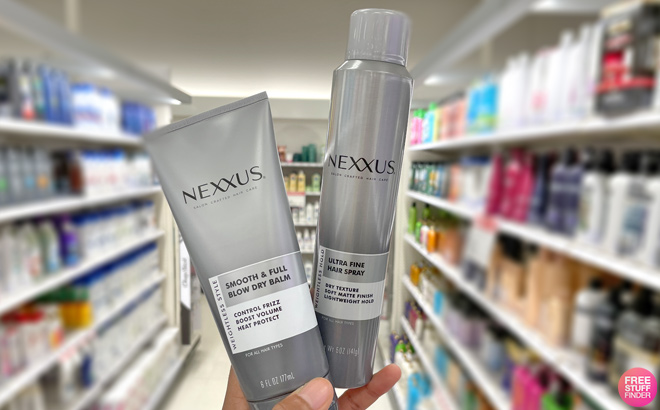 Nexxus Hair Care Smooth and Full Blow Dry Balm and Spray