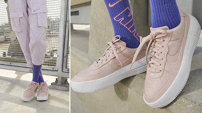 Nike Air Force 1 Womens Shoes Pink