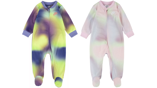 Nike Baby Dream Chaser Footed Sleep and Play Pajamas in Two COlors