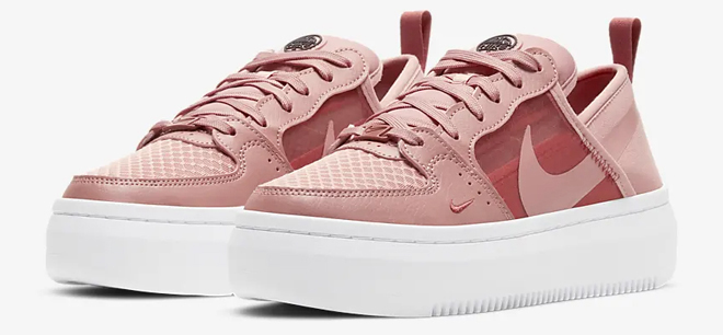 Nike Court Vision Alta Womens Shoes Rust Pink