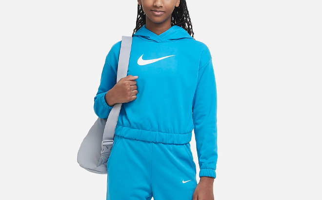 Nike Therma FIT Girls Pullover Hoodie