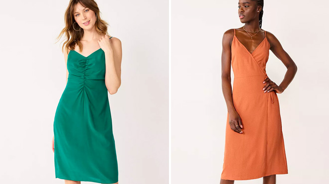 Nine West Green and Orange Dresses