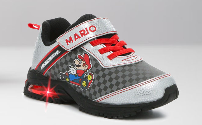 Nintendo Mario Kids Light Up Shoes Side View