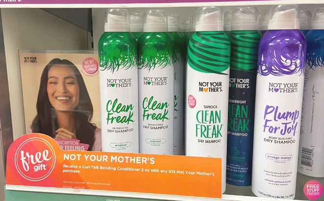 Not Your Mothers Dry Shampoo on Store Shelf