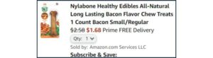 Nylabone Healthy Edibles Chew Treat Checkout Screenshot