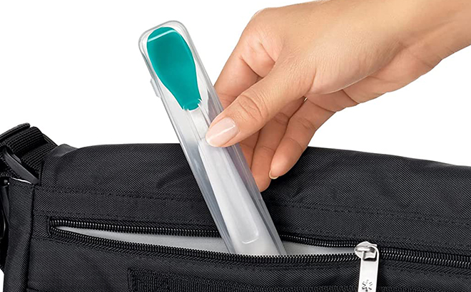 OXO Tot On the Go Feeding Spoon with Travel Case Teal
