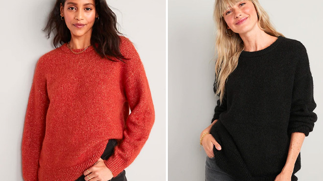 Old Navy Womens Fox and Black Sweater
