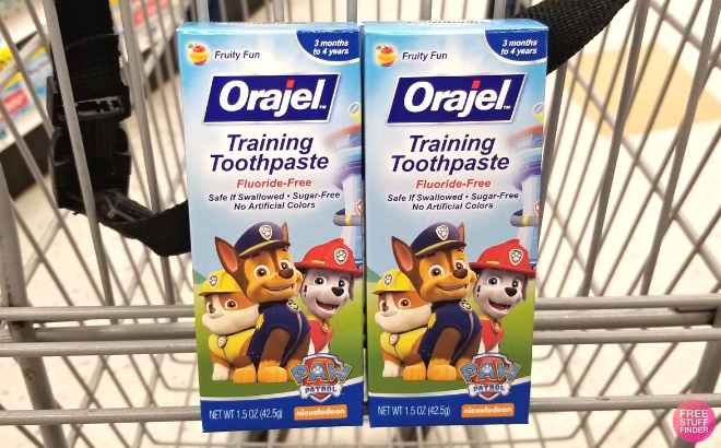 Orajel Kids Paw Patrol Fluoride Free Training Toothpaste