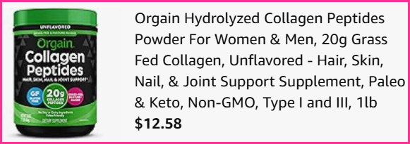 Orgain Hydrolyzed Collagen Peptides Powder at Checkout Orgain Hydrolyzed Collagen Peptides Powder at Checkout