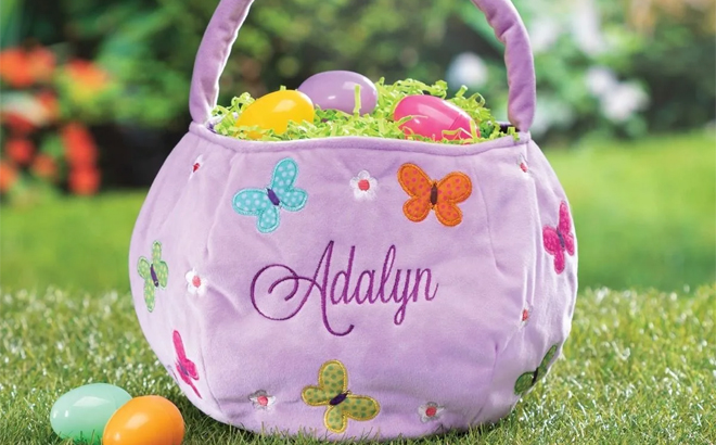 Personalized Easter Bucket Bag