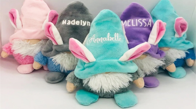 Personalized Easter Gnome Plushies