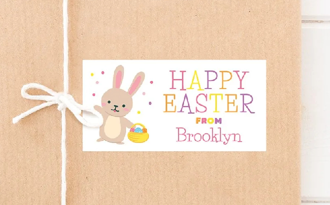 Personalized Easter Label Personalized Easter Label