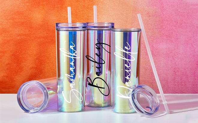 Personalized Holographic Tumblers
