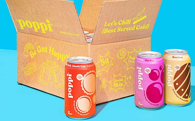 Poppi Sparkling Prebiotic Soda 12 Pack Classics Varitey