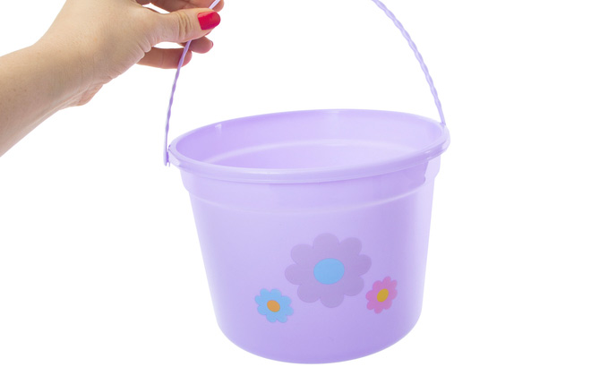Purple Plastic Easter Basket