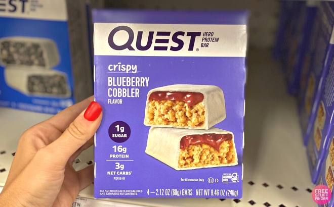 Quest Nutrition Blueberry Cobbler Hero Bar 12 Count 1
