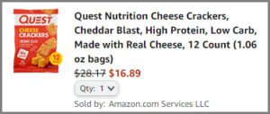Quest Nutrition Cheese Crackers 1
