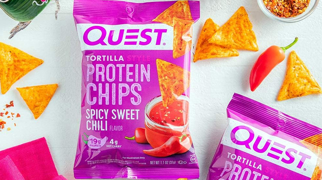 Quest Tortilla Style Protein Chips with Spicy Swett Chili Flavor