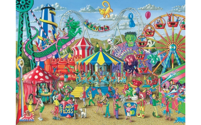 Ravensburger Fun at The Carnival 300 Piece Jigsaw Puzzle on White Background