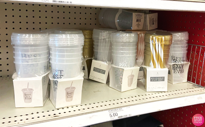 Reusable 5 Count Cup Set