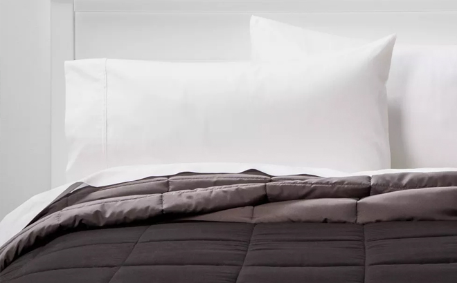 Reversible Microfiber Solid Comforter Room Essentials