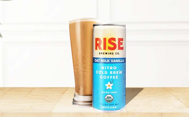 Rise Brewing Co Nitro Cold Brew Coffee Vanila Oat Milk 12 Pack