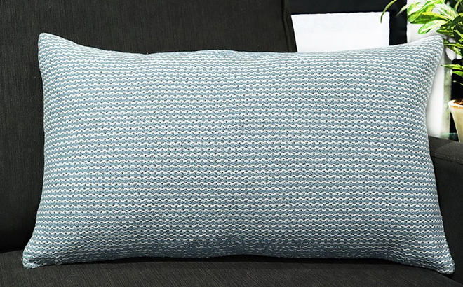 RugSmith Gray Stripe Caldwell Throw Pillow