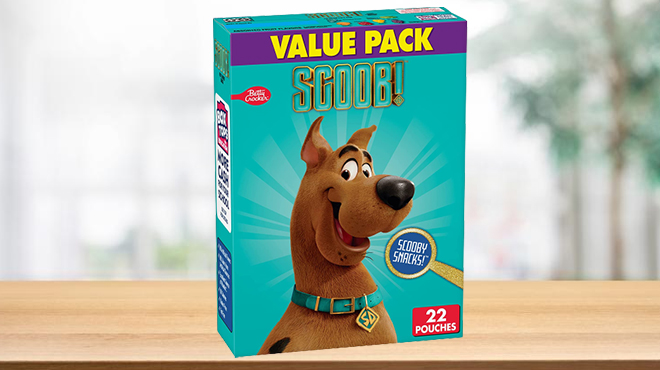Scooby Doo Fruit Flavored Snacks 22 Count on a Table