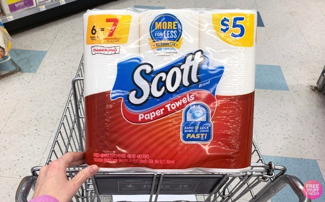 Scott Paper Towels 6 Pack in cart 1