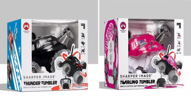 Sharper Image Radio Controlled and RC Monster Spinning Car Set