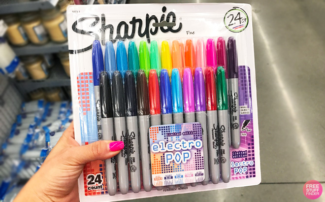 Sharpie Electro Pop Permanent Markers 24 Count