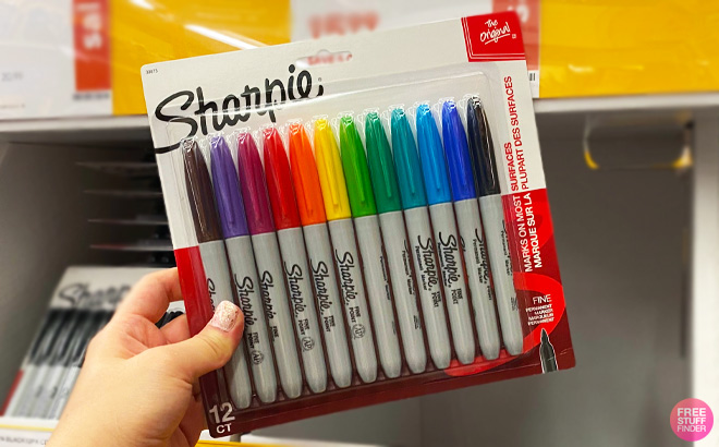 Sharpie Permanent Markers Assorted Colors 12 Count