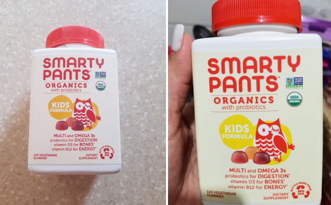 SmartyPants Kids Organic Gummy Multivitamin 120 Count
