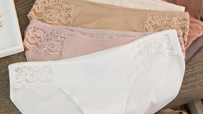 Soma Panties in a Several Colors on a Shelf