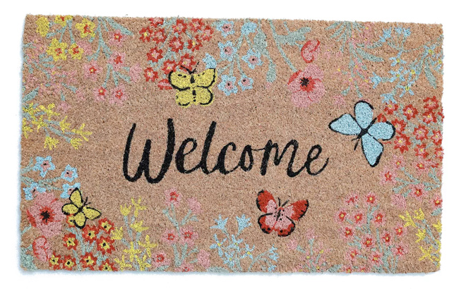 Sonoma Goods For Life Coir Floral Welcome Mat