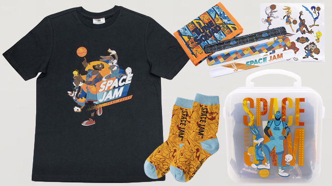 Space Jam Boys 6 Piece T Shirt Gift Set