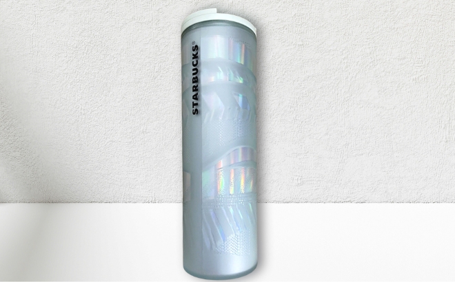 Starbucks Holiday 2021 Mint Frosted Ribbon Tumbler 16oz Grande 1