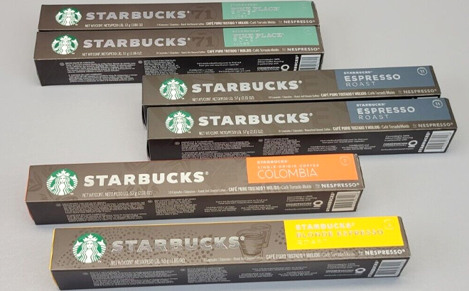 Starbucks by Nespresso Espresso Variety Pack 60 Count