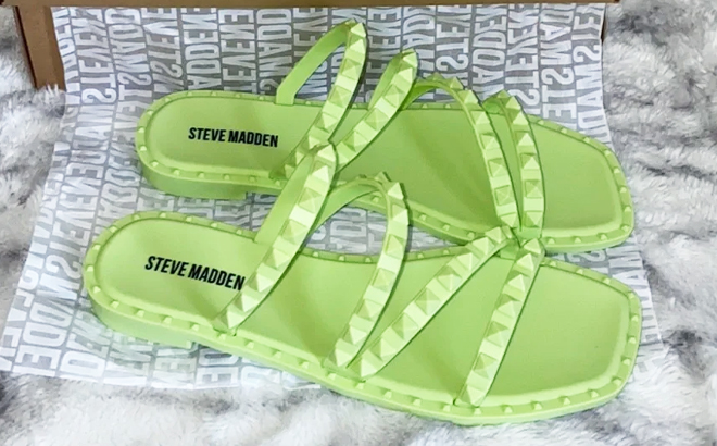 Steve Madden Lime Green Skyler Sandals