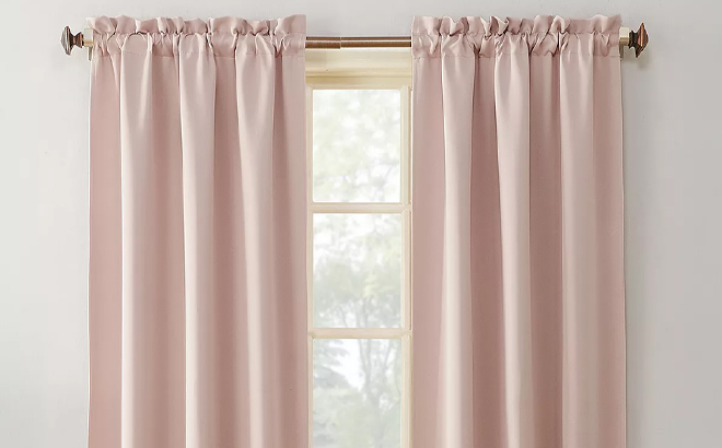 Sun Zero Curtain Panels in Color Pink Sun Zero Curtain Panels in Color Pink