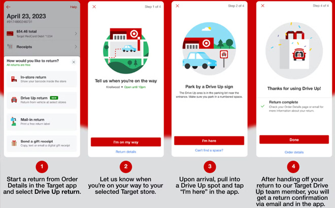 Screenshot of Target Drive Up Process Four How to Steps