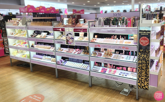 Tarte Cosmetics Various Makeup Products on Store Shelves Tarte Cosmetics Various Makeup Products on Store Shelves
